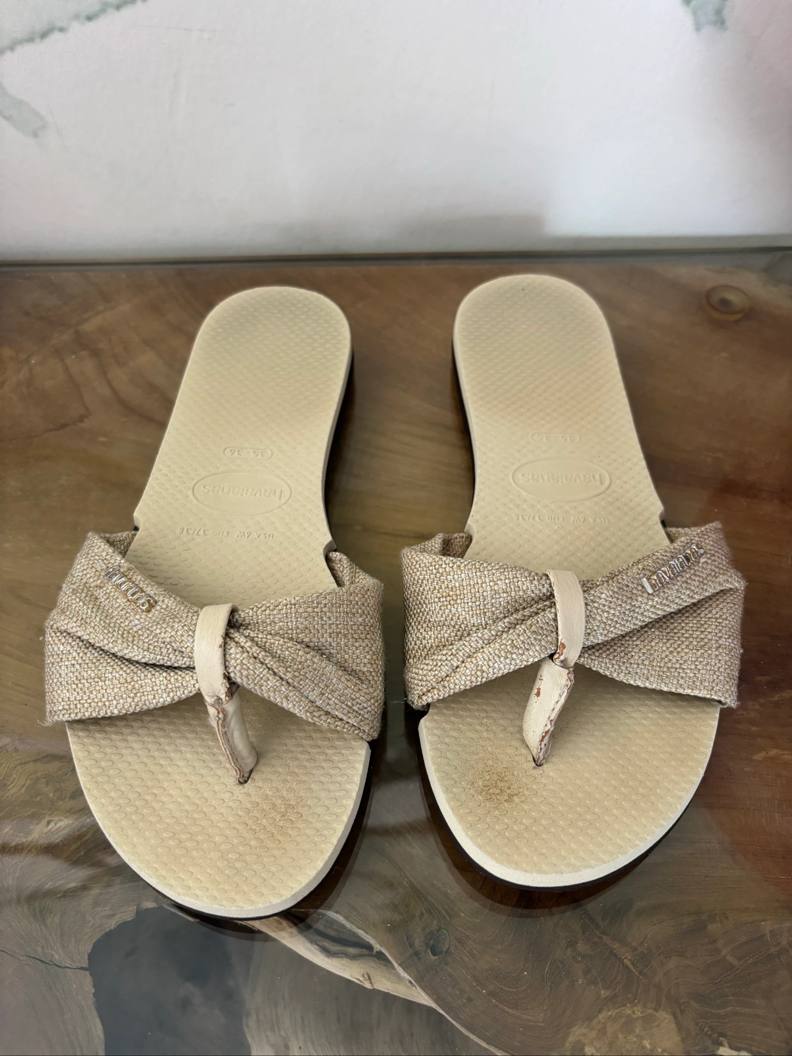 Mules Havaianas beige femme 37
